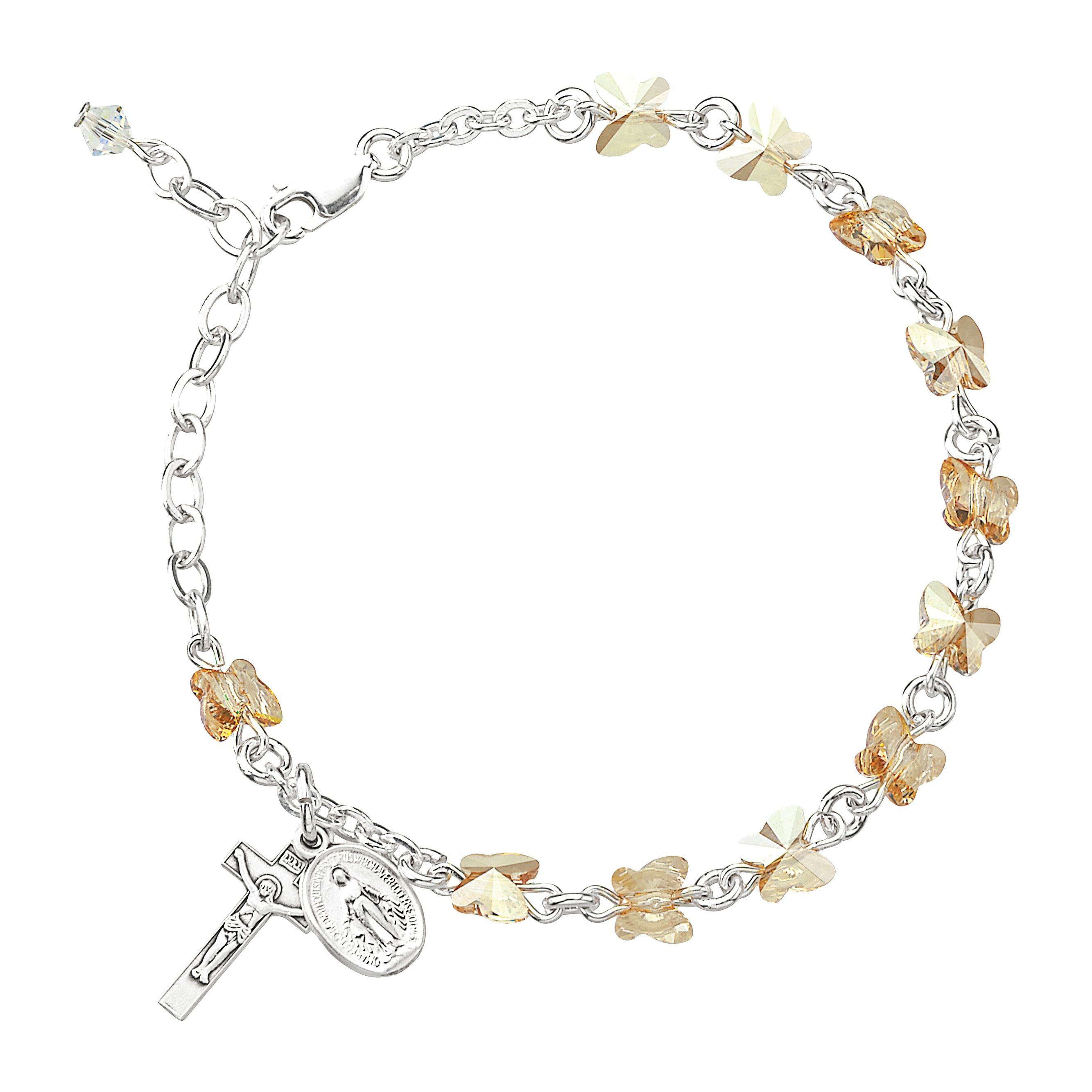 Butterfly Rosary Bracelet