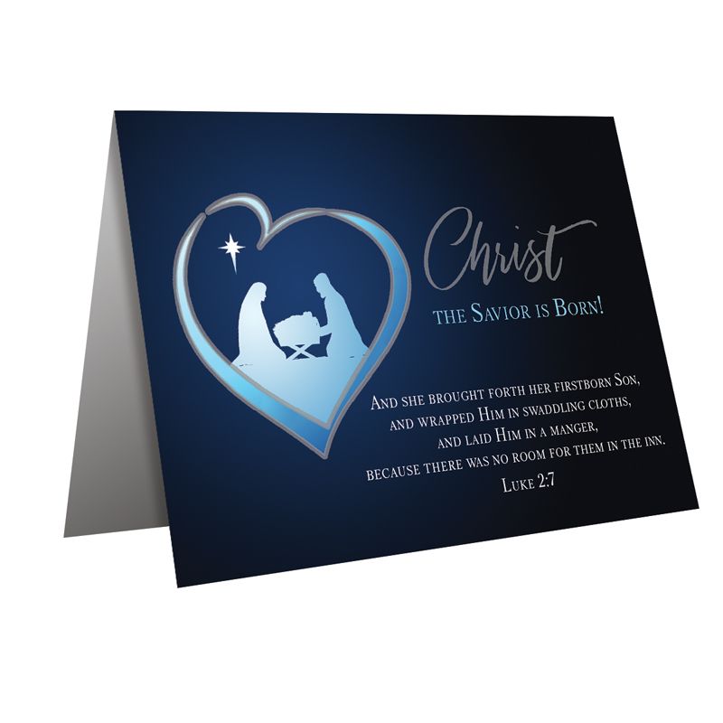 Heart Holy Family Christmas Cards