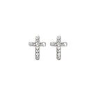 Crystal Cross Earrings