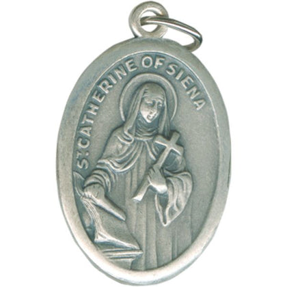 Catherine Oval Oxidized Medal