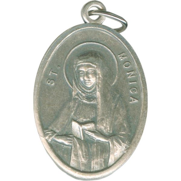 Monica Oval Oxidized Medal