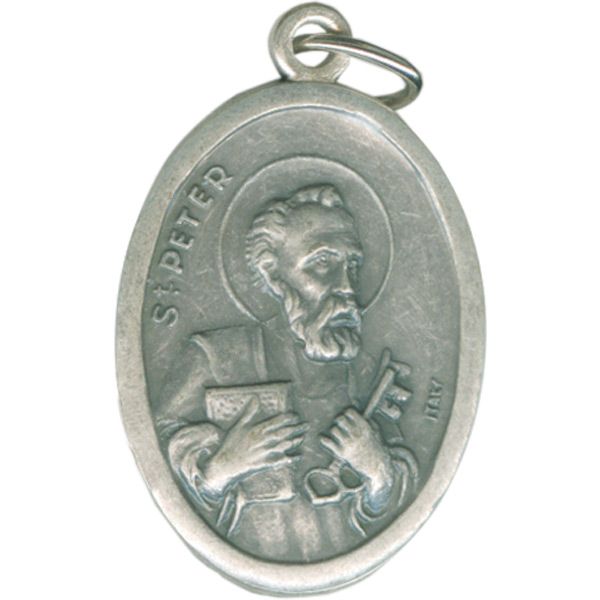 Peter Oval Oxidized Medal
