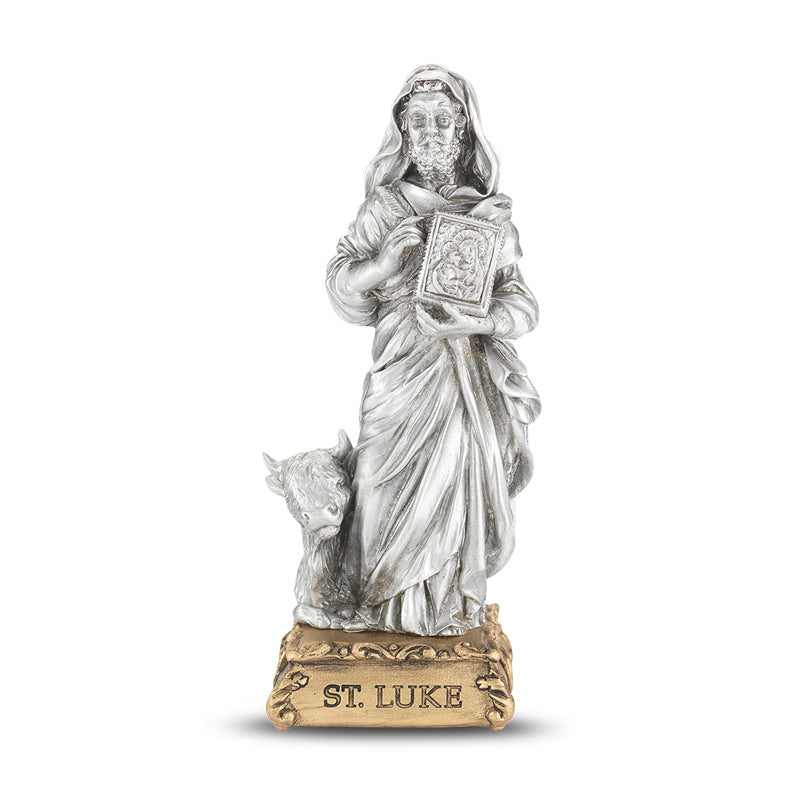 Luke Pewter Patron Saint Statue