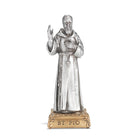 Padre Pio Pewter Patron Saint Statue