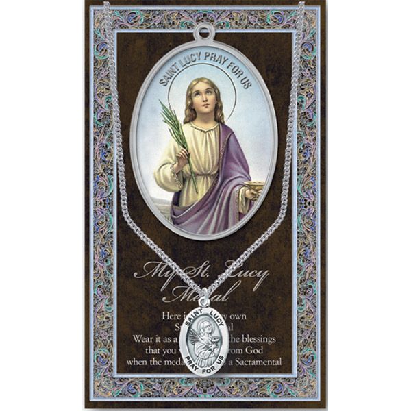 Lucy Pewter Patron Saint Medal