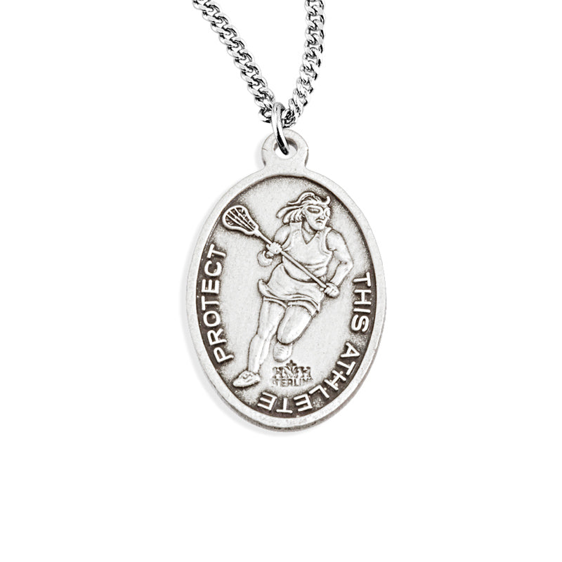 St Sebastian Girls LaCrosse Sports Patron Saint Medal