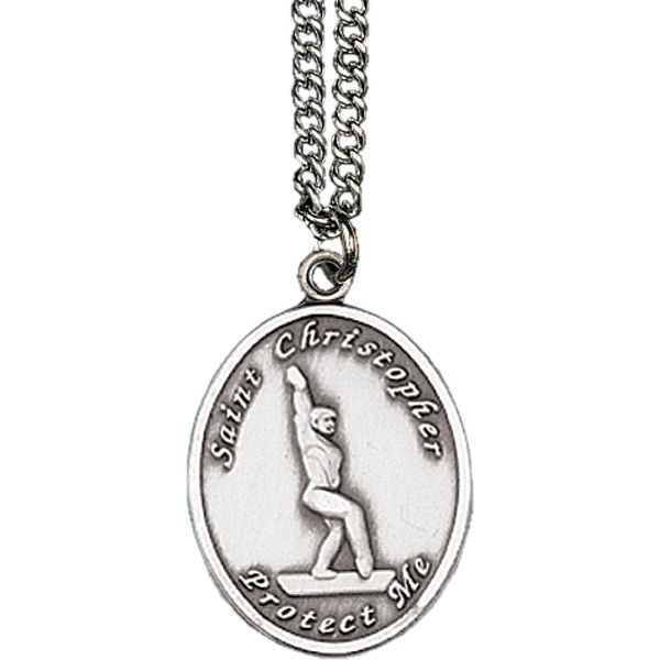 Girls Gymnastics St Christopher Sports Medal - Sterling