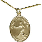 Girls Softball St Christopher Sports Medal - Gold Filled